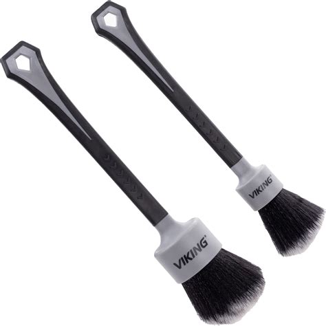 Amazon.com: VIKING Car Detailing Brush Set for Car Cleaning Kit, Super-Soft Bristles for ...
