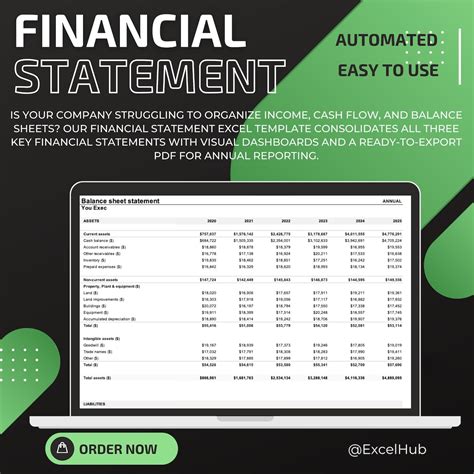 Image result for Excel Financial Statement Template Design
