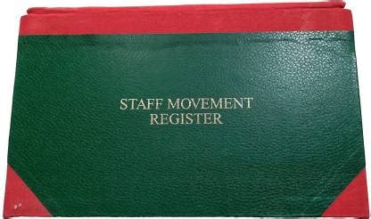 LRS Staff Movement Register - 100 Pages (Pack of 1) 1-Part Record ...