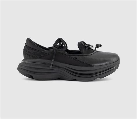 HOKA Bondi Mary Jane Shoes Black - Women's Trainers