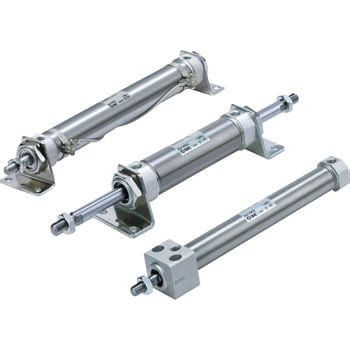 CM2B20-200Z 標準形エアシリンダ(丸形) CM2B2 SMC クッション:ラバー 複動片ロッド 基本形(両側ボス付) チューブ内径 ...