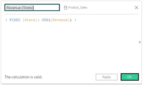 Fixed Function Query Tableau 的图像结果