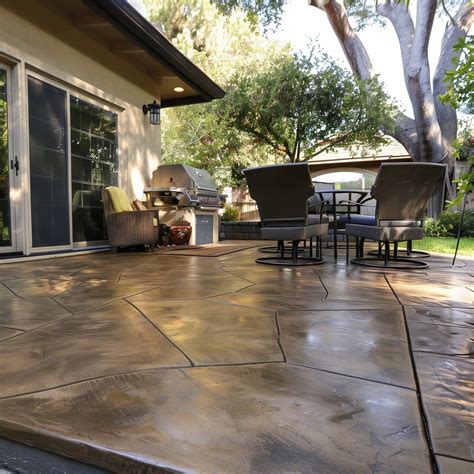 20+ Stamped Concrete Patio Ideas with Stunning Patterns - HearthandPetals
