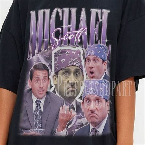 MICHAEL SCOTT Shirt, Michael Scott Homage T-Shirt Michael Gary Scott ...