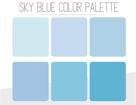 Sky Blue Color Palette Hex Code Sky Blue Brand Hex Codes Light Blue ...