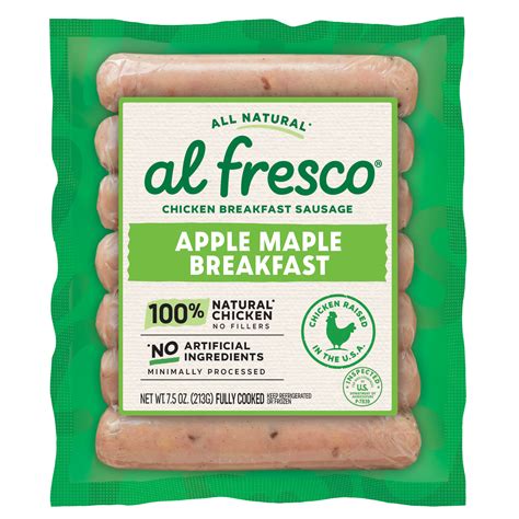 Al Fresco All Natural Apple Maple Chicken Breakfast Sausage – shop al ...