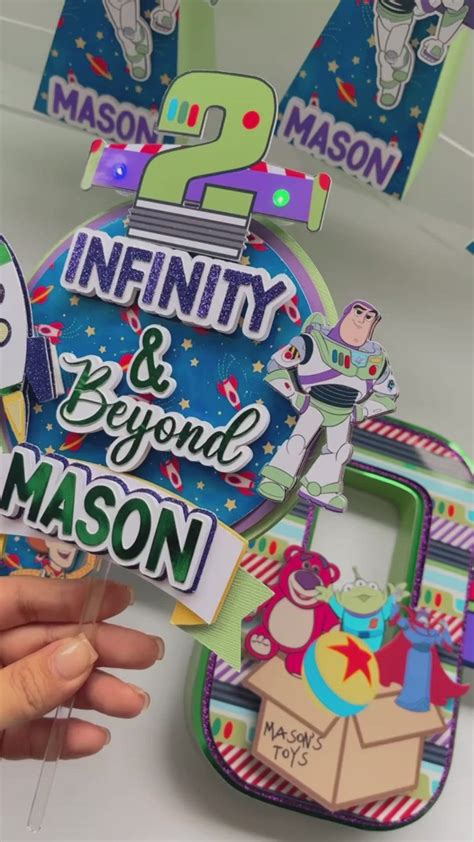 Two Infinity and Beyond Cake Topper