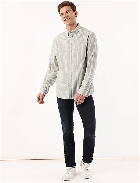 Buy Pure Cotton Striped Spread Collar Shirt at Marks & Spencer