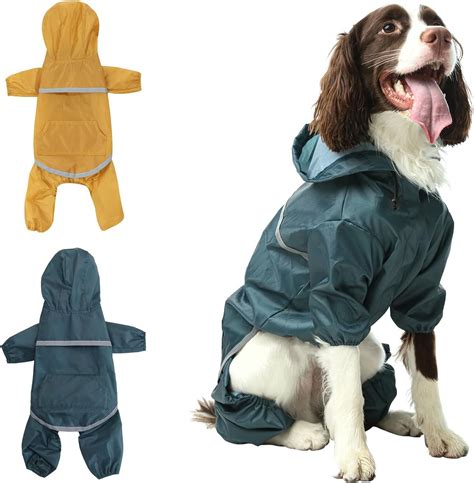 Amazon.com: BICOPET Dog Raincoat Jacket for Small Medium Large Dogs ...