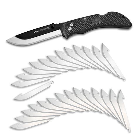 OUTDOOR EDGE 3.5" Onyx EDC - Pocket Knife with Replaceable Blades and ...
