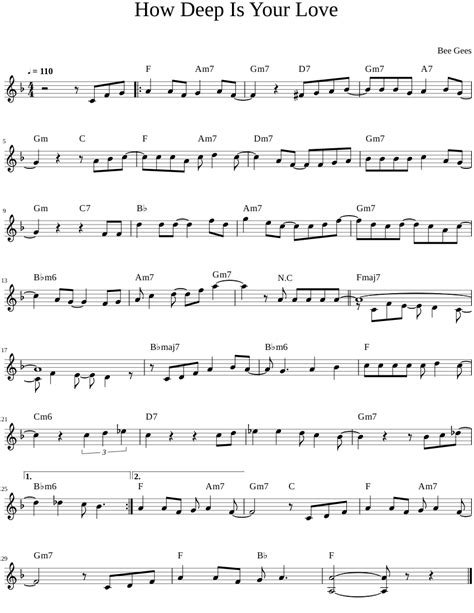 Image result for How Deep Is Your Love Piano Tutorial