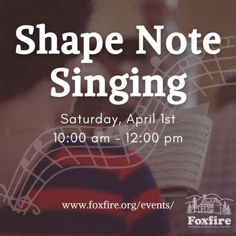 Shape Note Singing - Foxfire