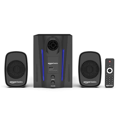 amazon basics Wired Multimedia Speaker with Remote | 40W RMS ...