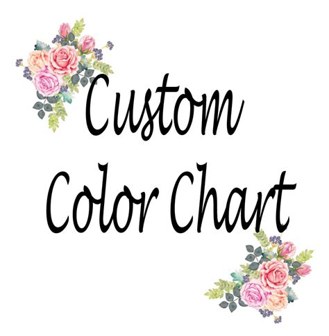 Image result for Custom Color Chart