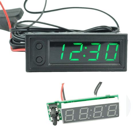 Buy Car led Temperature Clock, Electric Clock Digital Temperature ...