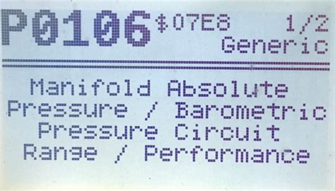 Image result for Chevy Sonic Error Code P0106