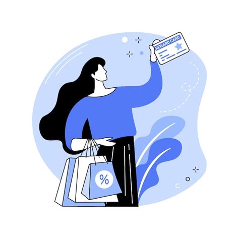 Klant beloning kaart geïsoleerde cartoon vectorillustraties | Premium ...