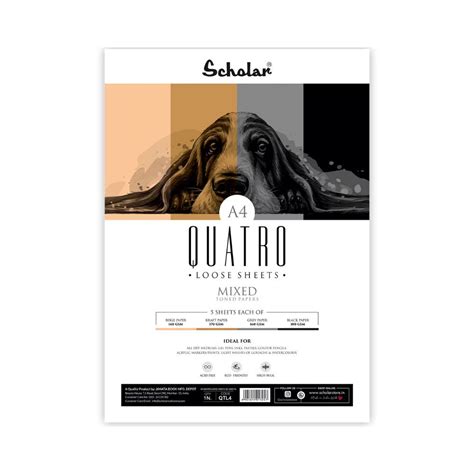 SCHOLAR, Toned Paper - Quatro Mixed | 20 Sheets | 160 gsm. – OXFORD ...
