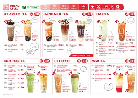 Bubble Tea Intel: Liho Singapore menu 2021 - alexis blogs