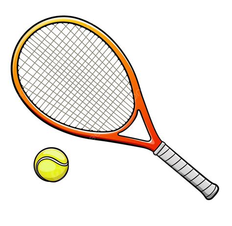 Vector Tennis Racquet Illustration Cartoon Clipart Tennis Racquet Clip ...