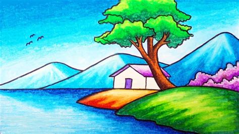 easy drawing nature