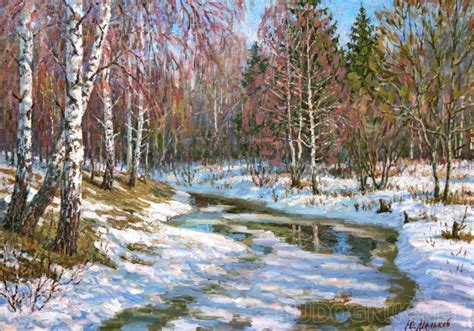 Картина Весна в лесу.. Размеры: 70x50, Год: 2017, Цена: 65000 рублей ...