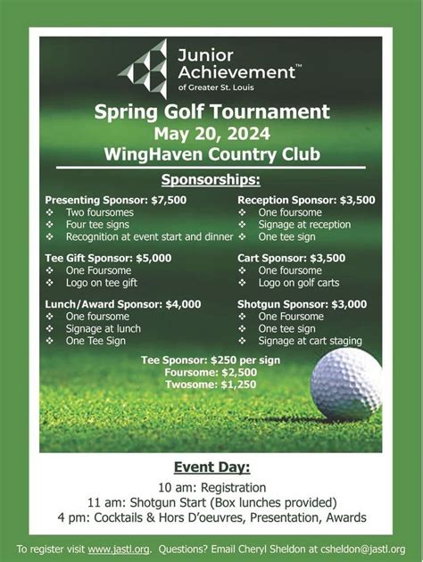 JA Spring Golf Tournament, WingHaven Country Club, Dardenne Prairie ...