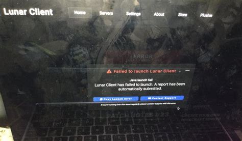 Image result for Lunar Client Authentication Error