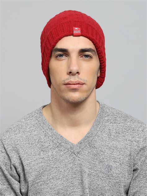 Buy Men Maroon Solid Cap Online in India - Monte Carlo