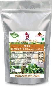 99Auth Foxtail Millet. (Navane/Thinai) 1 kg Foxtail Millet Price in ...