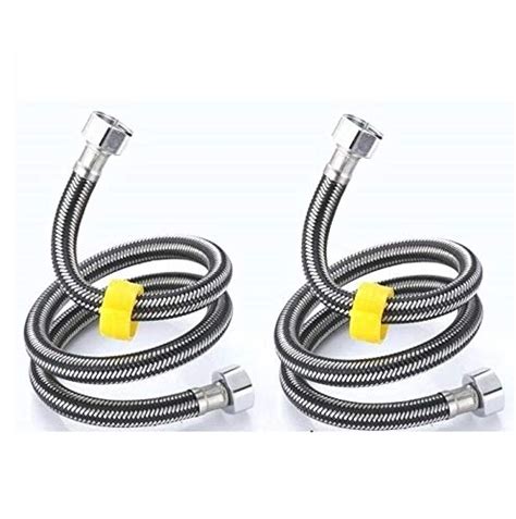MLD EPDM SS Connection 450 mm (18") Grade AISI 304 (Set of 2), Silver ...
