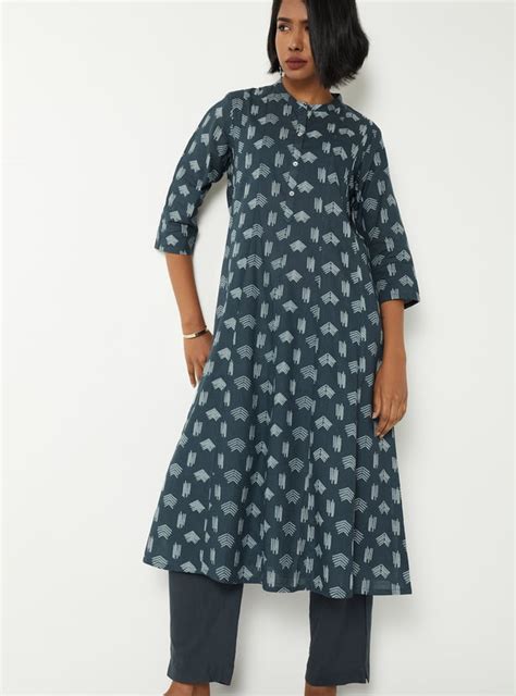 Buy Women Printed A-line Kurta Set Online at just Rs. 1199.0 ...