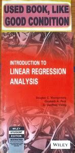 Introduction To Linear Regression Analysis (Old Book): Buy Introduction ...