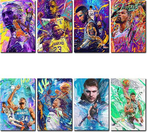SHANGYANG Sports Star Poster Kobe LeBron James India | Ubuy