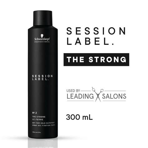 Schwarzkopf Professional - Session Label Dry Firm Hold Hair Super 300m ...