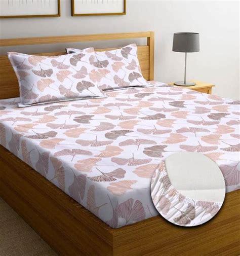 STEDO 250 TC Cotton Double Floral Fitted (Elastic) Bedsheet - Buy STEDO ...