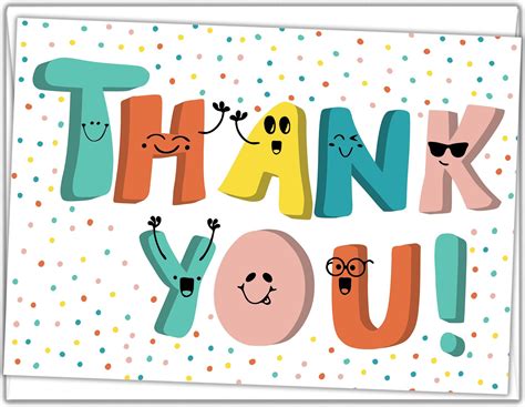 Amazon.com : Sweetzer & Orange S&O Fun Thank You Cards with Envelopes ...