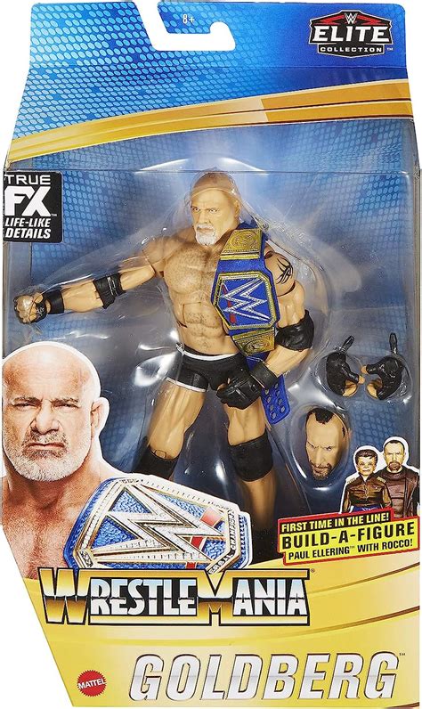 Buy Goldberg - WWE Elite Wrestlemania 37 Mattel Toy Wrestling Action ...