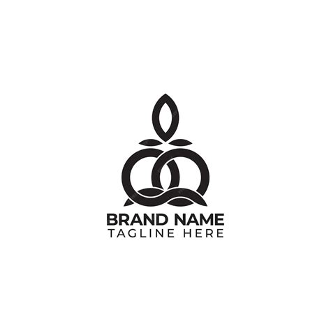 Qq letter pose yoga logo vector | Premium Vector