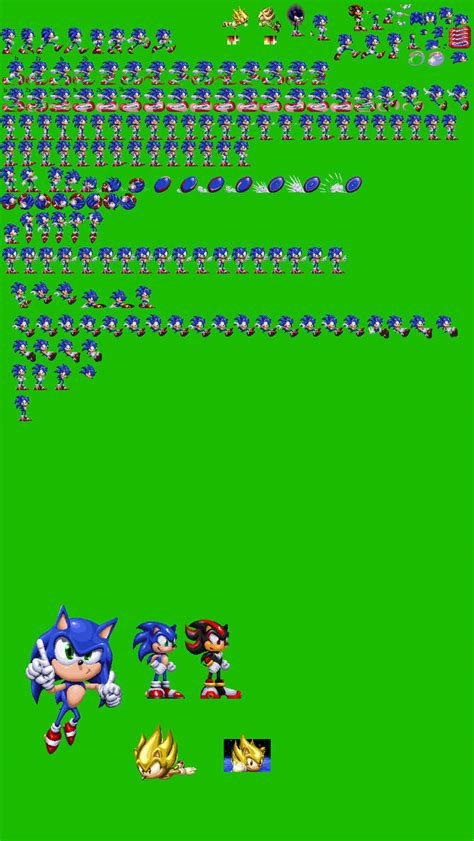 Sonic Sprite Sheet by ClutchIsHappyPlz on DeviantArt