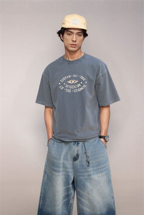 3D Eye Stone washed boxy fit – BODA SOTTLE