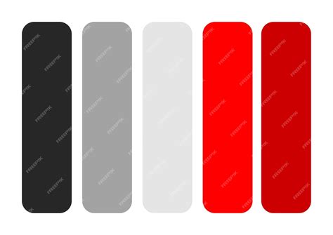 Premium Vector | Bold elegance black red and grey color combination palette