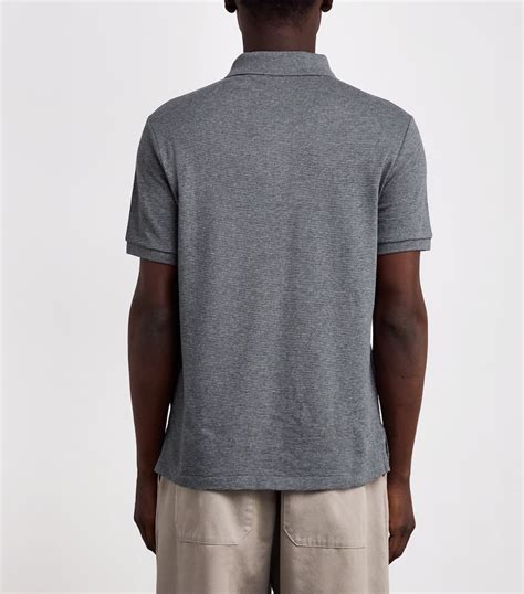 Polo Ralph Lauren Grey Cotton-Blend Knit Polo Shirt | Harrods IN