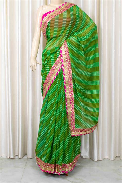 Leheriya Sarees - Traditional Jaipuri sarees - KANHASAREE