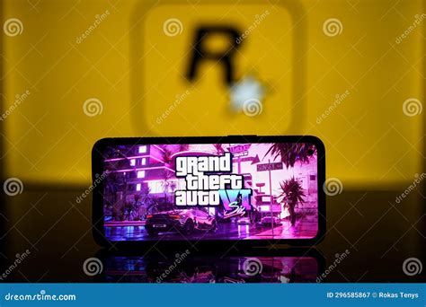 Rockstar Games Video Game Design Company On Screen. Ubisoft ...