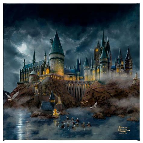 14" x 14" Harry Potter Hogwarts Castle Wrapped Canvas Wall Art - Wall Decor