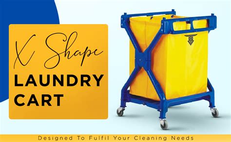 TARGET HYGIENE X Shape Plastic Heavy Duty Laundry Hamper Laundry Cart ...