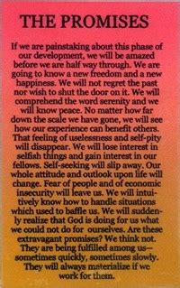 AA Promises and A Vision For You - Inspirational Card | Recovery Shop