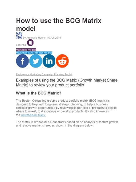 Business Matrix Model 的图像结果