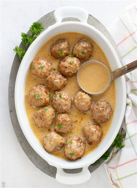 Creamy Rich Meatballs and Gravy Recipe (Easy Slow Cooker) - Intentional ...